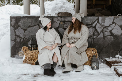 Kylpytakki (pellavafrotee)